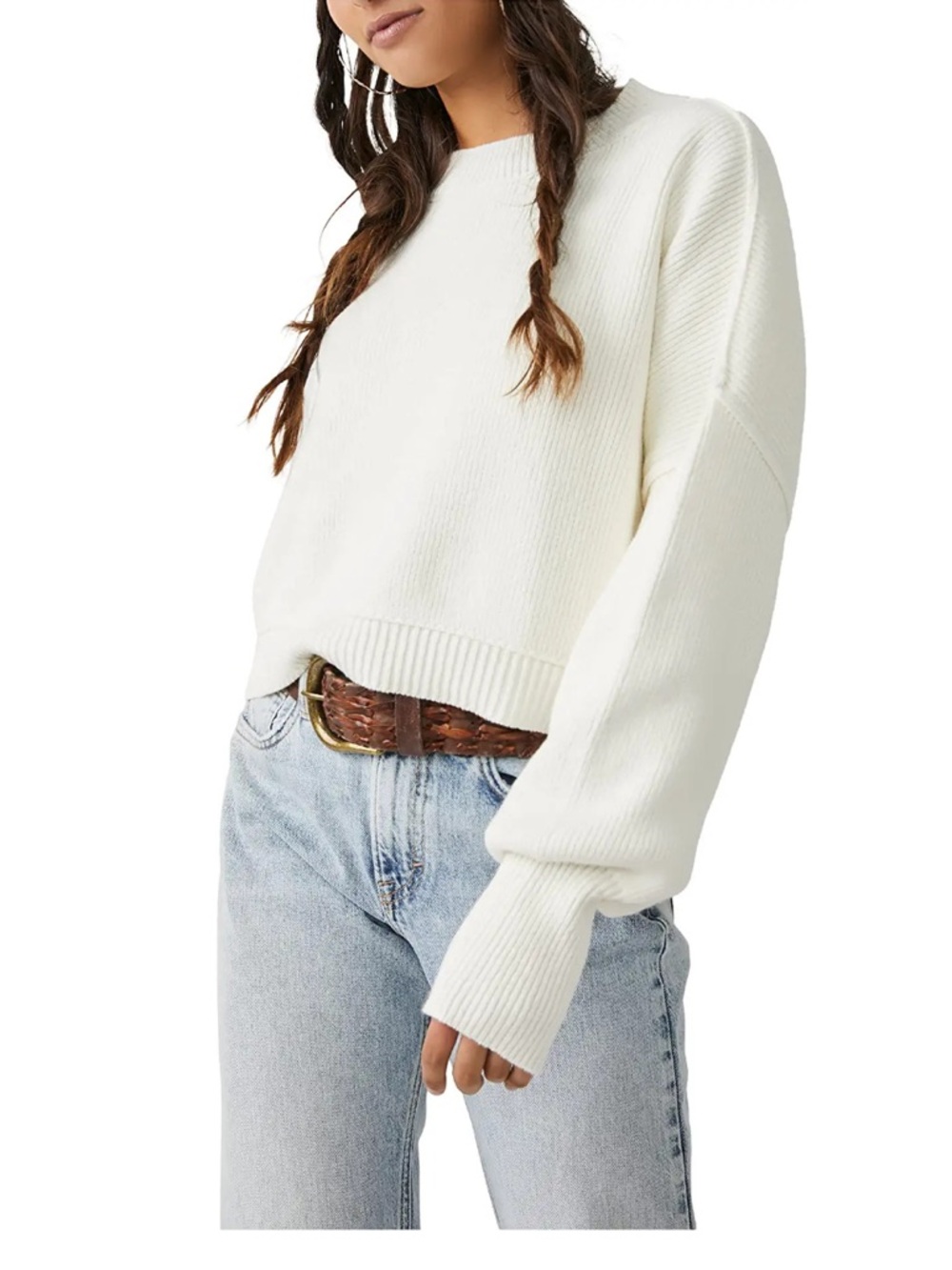 Free people easy street cropped sweater